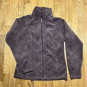 Columbia Women's Small Dark Purple Zip Up Jacket